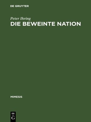 cover image of Die beweinte Nation